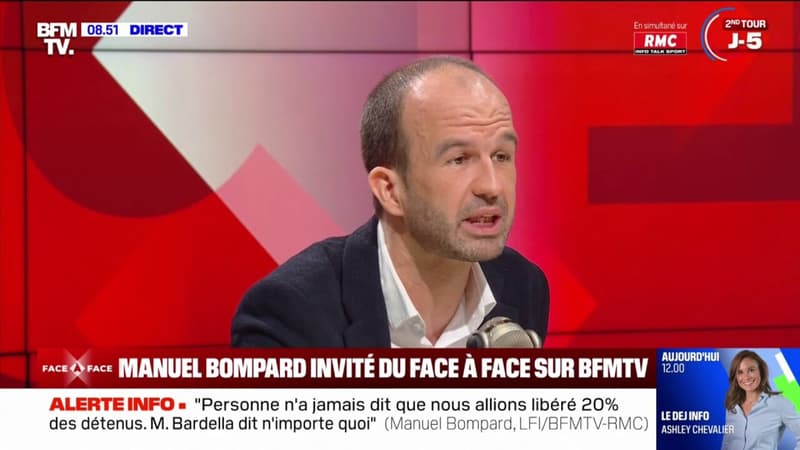 Nouveau Front populaire: pour Manuel Bompard, le choix du Premier ministre 