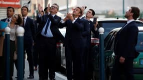 Emmanuel Macron à Pantin (Seine-Saint-Denis) le 7 avril 2020