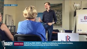 Guillaume Larrivé lors d'un meeting à Dieppe le 01/08/2019