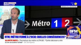 Métro fermé à 21h30 à Marseille: Manuel Bompard fustige une "très mauvaise idée" qu'il faut "abandonner"