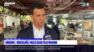 Mickaël Paccaud, élu maire de Mions, présente ses objectifs