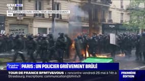 Un policier grièvement brûlé lors de la manifestation parisienne du 1er-Mai
