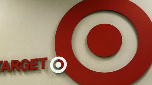 Le logo des supermarchés Target, qui signifie "cible", ici sur la devanture d'un magasin du Connecticut.