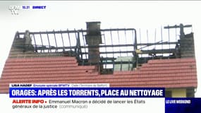 Cette maison a été touchée par la foudre en pleine nuit à Delle, dans le Territoire de Belfort