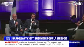"Nous avons décidé de réunir nos forces, en respectant les sensibilités des uns et des autres": Jordan Bardella s'exprime aux côtés d'Éric Ciotti sur leur programme économique