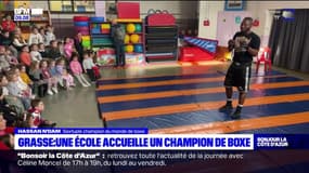 Grasse: un sextuple champion de boxe à la rencontre d'élèves de maternelle