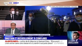 Une marche blanche pour Samuel Paty à Conflans-Sainte-Honorine - 20/10