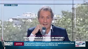 "Il fait déjà jour derrière moi, nous sommes la seule radio et la seule télévision du monde qui a de l'avance, on est dans le futur"