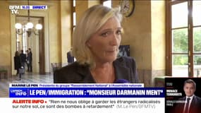 "Je sais qu'il y a 5000 étrangers fondamentalistes islamistes. Ce sont des ennemis de la France", affirme Marine Le Pen