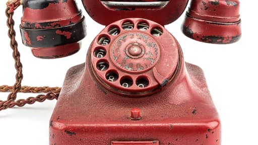 Photo non datée du téléphone ayant appartenu à Hitler