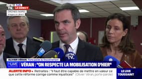 Olivier Véran sur la mobilisation contre la réforme des retraites: "On la respecte. C'est un mouvement d'expression démocratique"