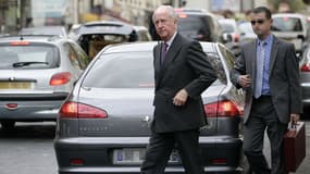Edouard Balladur et son officier de sécurité