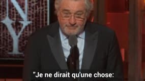 Robert de Niro dit “fuck” à Donald Trump