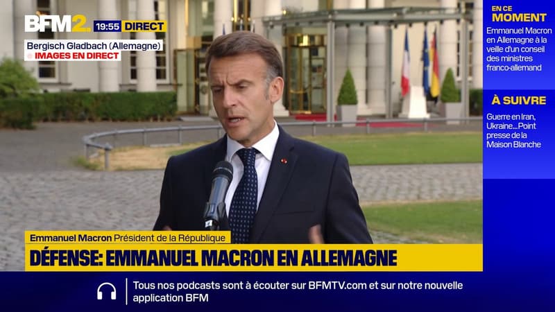 En Allemagne, Emmanuel Macron espère un "réveil stratégique européen"