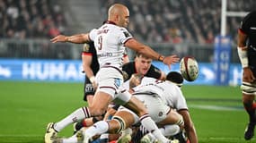 Maxime Lucu lors du match de Top 14 entre l'UBB et Toulouse, 24 mars 2024