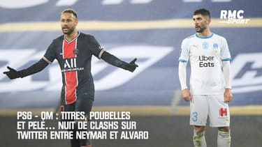 PSG - OM : Titres, poubelles et Pelé… Nuit de clashs sur Twitter entre Neymar et Alvaro