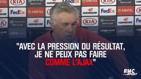 Ancelotti : L'Ajax ? "Avec la pression du résultat, je ne peux pas faire pareil ici"