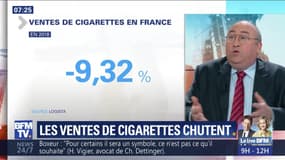 Les ventes de cigarettes chutent