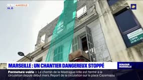 Marseille: une rue fermée en raison d'un chantier dangereux 