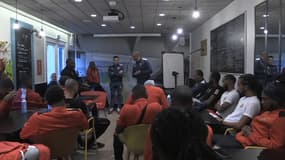 Les Martiniquais du Golden Lion avant leur match contre Lille
