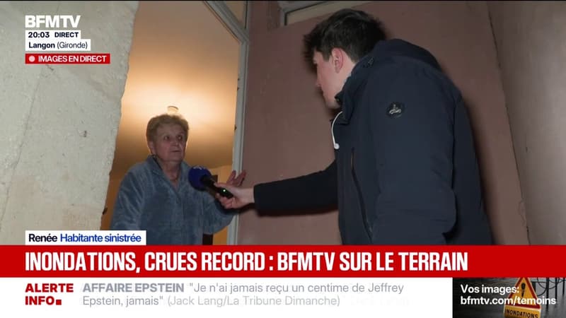 À Langon, en Gironde, les habitants inquiets face à la montée du niveau de l'eau