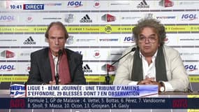 Bernard Joannin, président d'Amiens, et Louis Mulazzi, son président-délégué, en conférence de presse