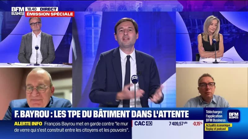 F.Bayrou : Les TPE du bâtiment dans l'attente - 12/12