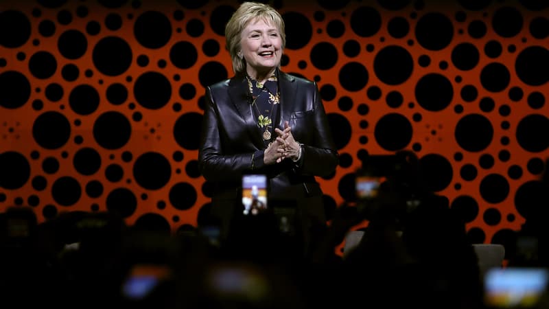 Hillary Clinton, le 28 mars 2017, lors de la Conférence annuelle des femmes entrepreneuses, à San Francisco.