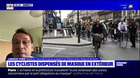 Les cyclistes dispensés de masque en extérieur: "On change tout le temps d'avis", déplore le président de l'Observatoire régional de Santé