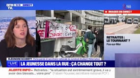 Éléonore Schmitt (syndicat étudiant l'Alternative): "On n'avait jamais retrouvé autant de jeunes dans les rues depuis le CPE en 2006"