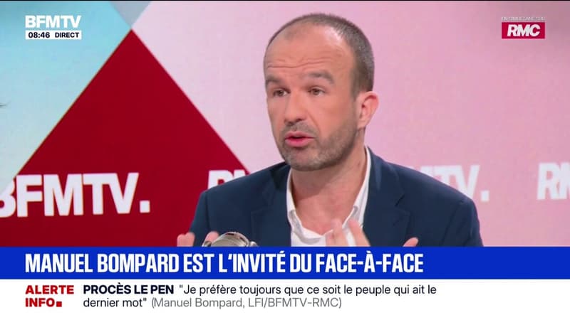 Sécurité: "À chaque fois que vous mettez quatre caméras, vous pouvez mettre un effectif humain, je préfère mettre un effectif humain", assure Manuel Bombard (LFI)
