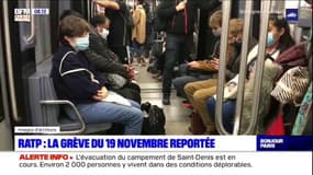 RATP: la grève du 19 novembre reportée en raison du contexte sanitaire