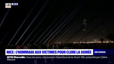 Nice: 86 faisceaux ont illuminé le ciel en hommage aux 86 victimes de l'attentat du 14 juillet 2016