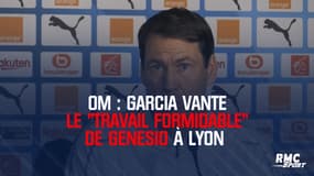 OM : Garcia vante le "travail formidable de Genesio à Lyon 