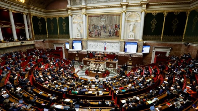 L'Assemblée nationale lors d'une séance de questions au gouvernement, le 15 février 2023 à Paris
