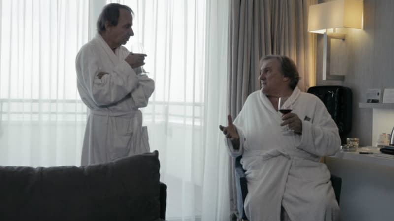 Houellebecq et Depardieu dans Thalasso
