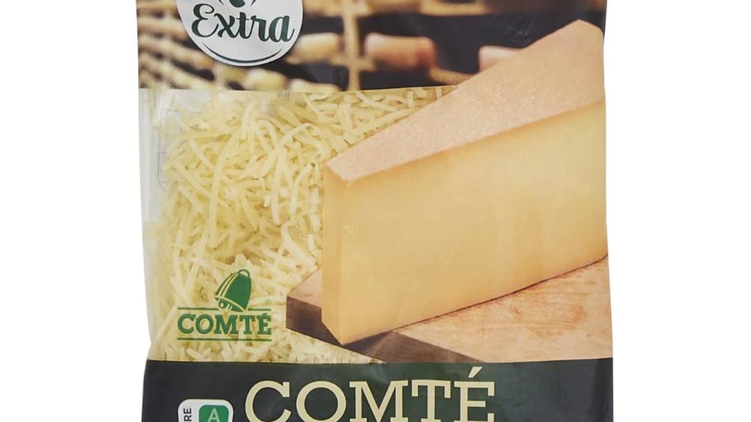 Ce comté AOP au lait cru râpé 150g Carrefour Extra est rappelé

