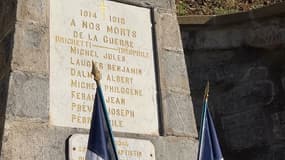 Le nom de Théophile Brichetti a été ajouté au monument aux morts de Sausses