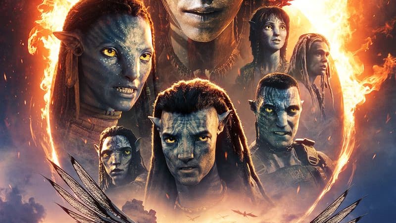 La nouvelle affiche d'"Avatar: de feu et de cendres"