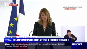 Maud Brégeon, porte-parole du gouvernement : "Je rappelle la ferme opposition de la France à toute incursion terrestre d'Israël au Liban."