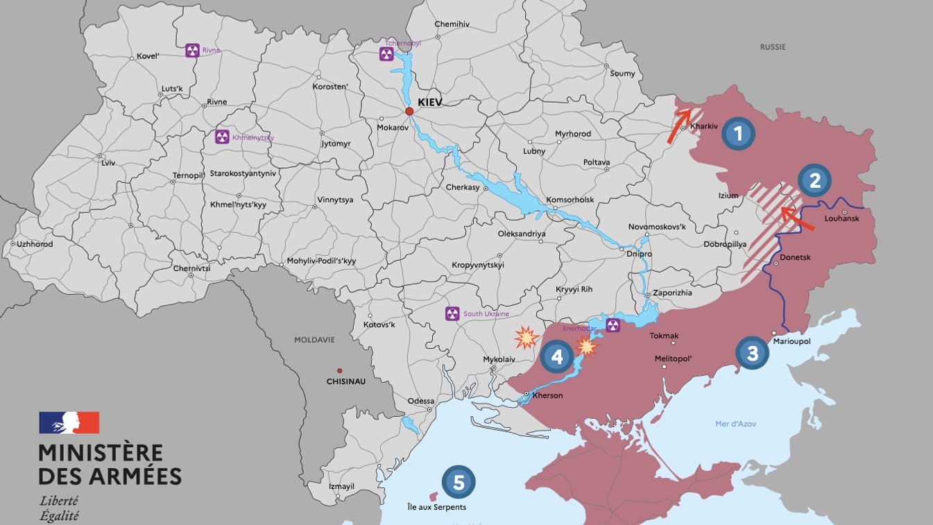 La situation en Ukraine au 21 mai 2022.