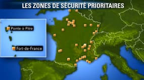 Les nouvelles zones de sécurité prioritaires sont principalement dans le nord et le sud