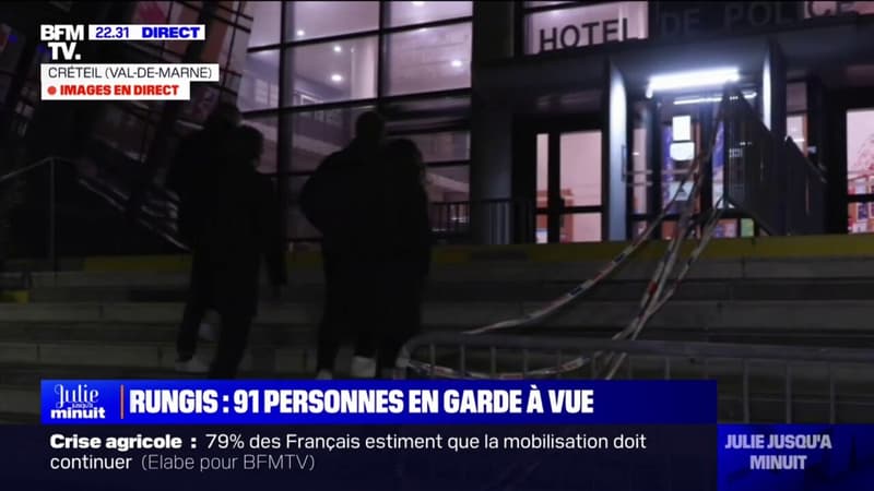 Intrusion à Rungis: des députés de la France insoumise au commissariat de Créteil en soutien aux agriculteurs placés en garde à vue