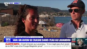 "Tout le monde était estomaqué": Le témoignage de deux spectateurs du show au cours duquel un avion s'est écrasé en mer au Lavandou