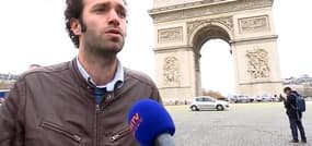 COP21: opération coup de poing de Greenpeace à l'Arc de Triomphe