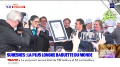 Le record du monde de la plus grande baguette battu à Suresnes