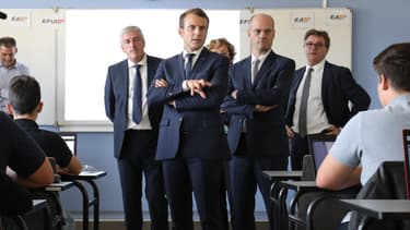 Emmanuel Macron à Egletons.