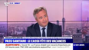 Jean-Baptiste Lemoyne: "Une personne non-vaccinée revenant de la Tunisie devra s'isoler" pendant 7 jours si elle est testée négative