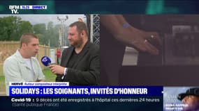 Hervé à Solidays: "C'est un bonheur de jouer pour le personnel soignant"