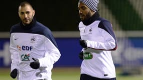 Karim Benzema et Alexandre Lacazette
